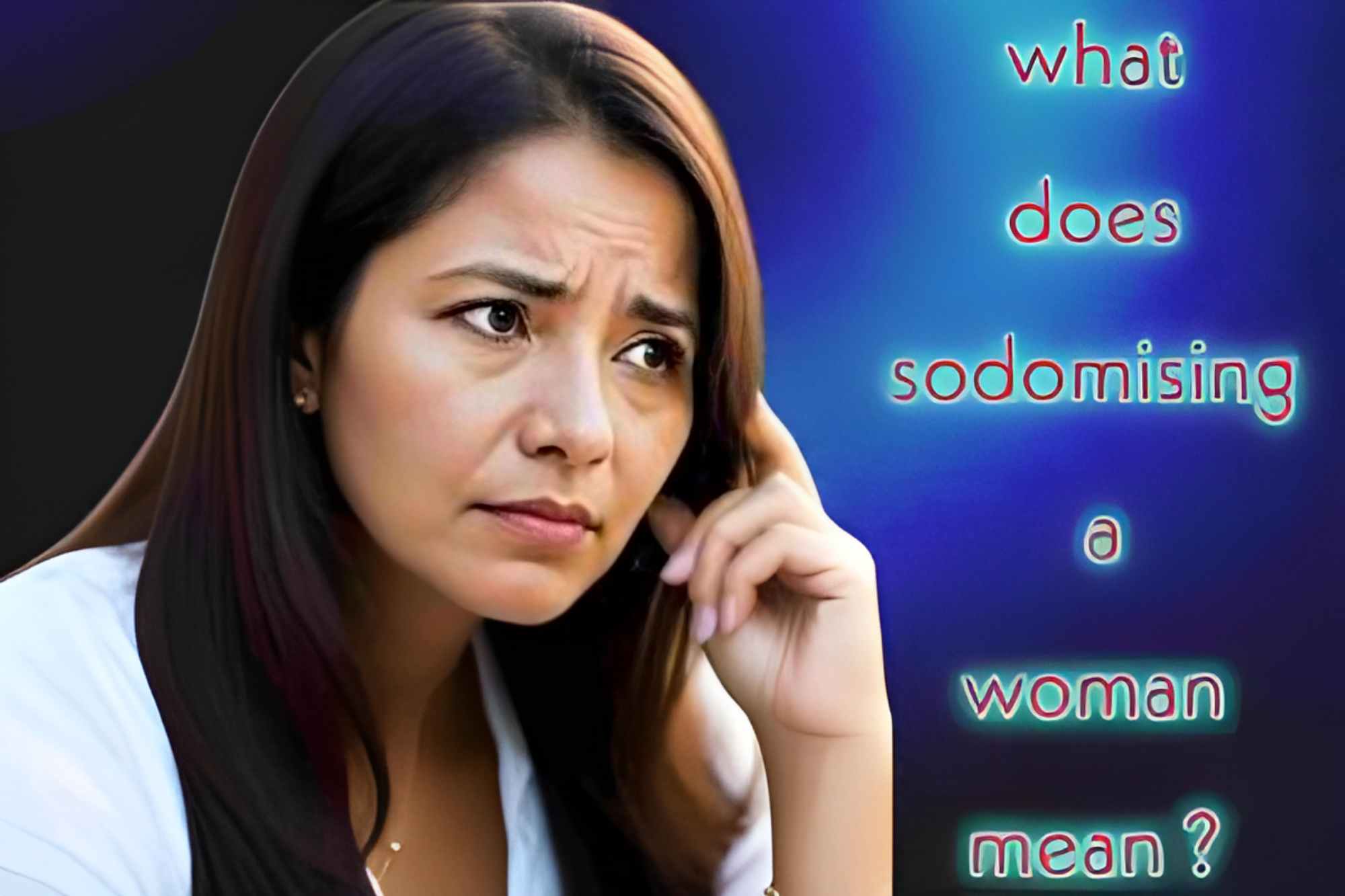 what does sodomising a woman mean